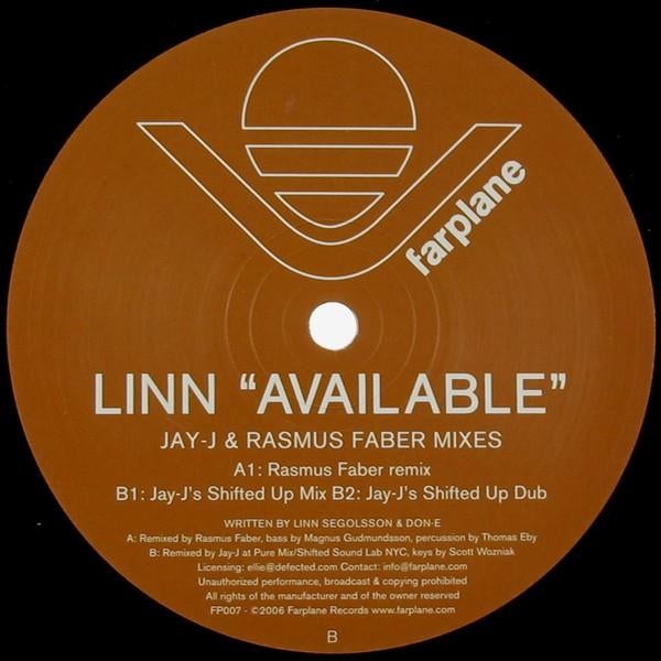 Linn — Disponible (Jay-J et Rasmus Faber), Enlèvement ou Envoi, Comme neuf