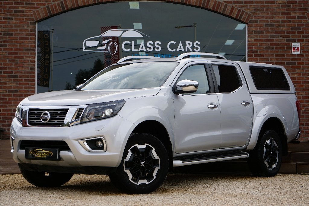 NISSAN NAVARA 2.3 dCi 4WD Tekna AUTO TVA-BTW CAM360 HARDTOP, Auto's, Automaat, Dealer onderhouden, 4 cilinders, Leder