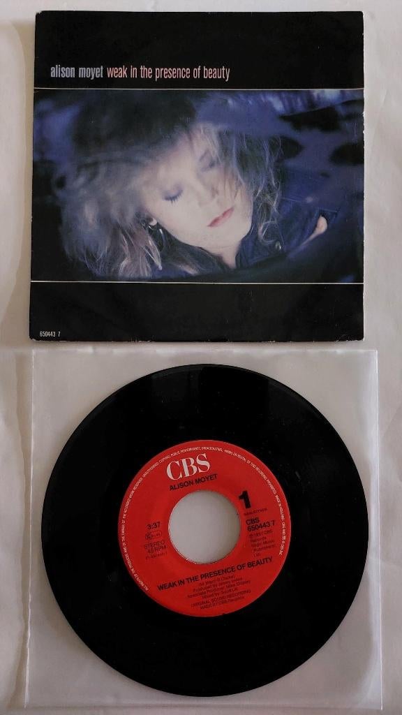 Alison Moyet – Weak In The Presence Of Beauty, Ophalen of Verzenden, 7 inch, Pop, Single