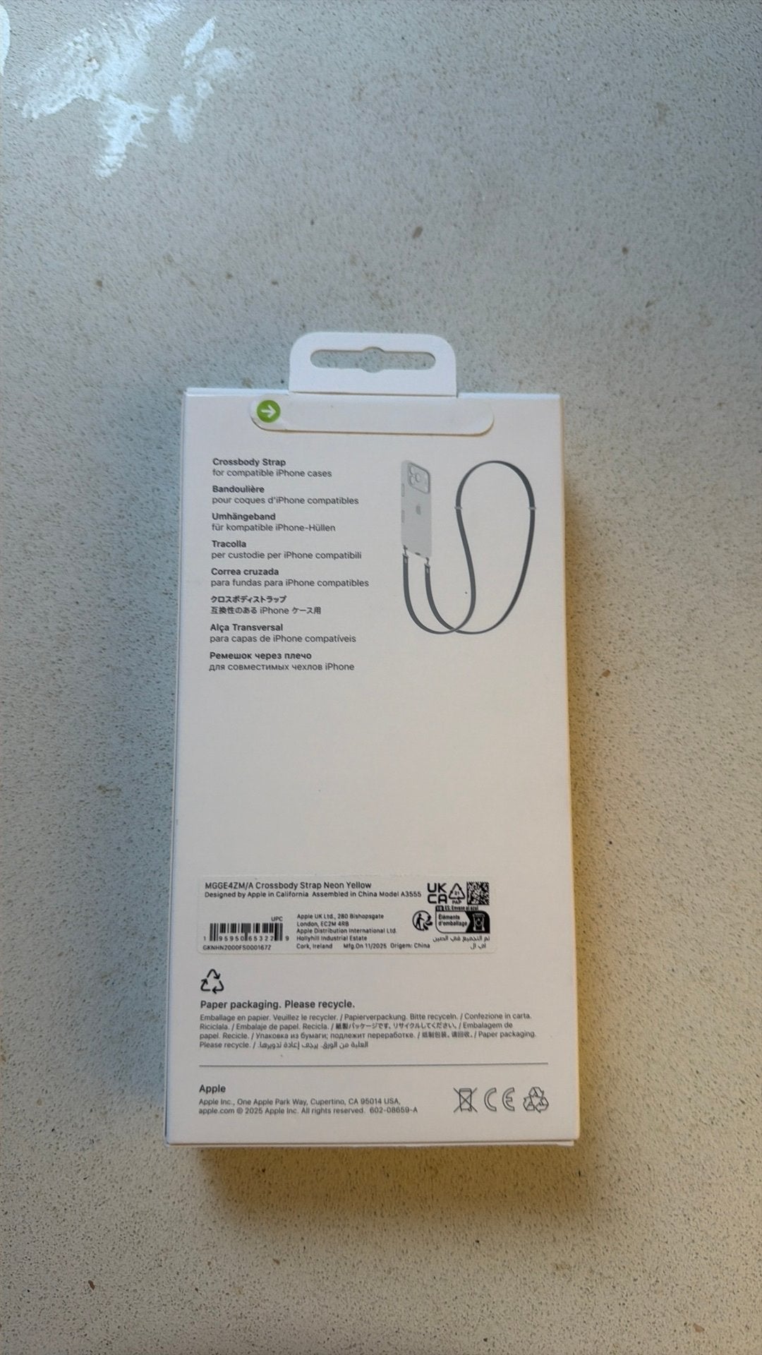 Apple iPhone schouderriem — Nieuw in blisterverpakking, Ophalen of Verzenden, Nieuw, Apple, Groen