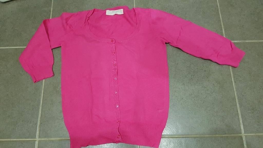 roze 3 kwart t-shirt van ZARA maat Smal, Manches courtes, Enlèvement ou Envoi, Rose, Taille 36 (S)