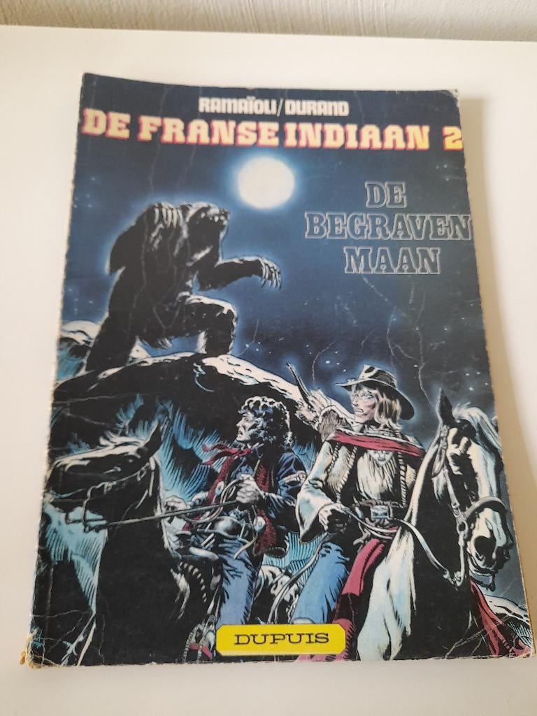 Strip - De Franse Indiaan - De Begraven Maan, Boeken, Stripverhalen, Ophalen of Verzenden, Gelezen