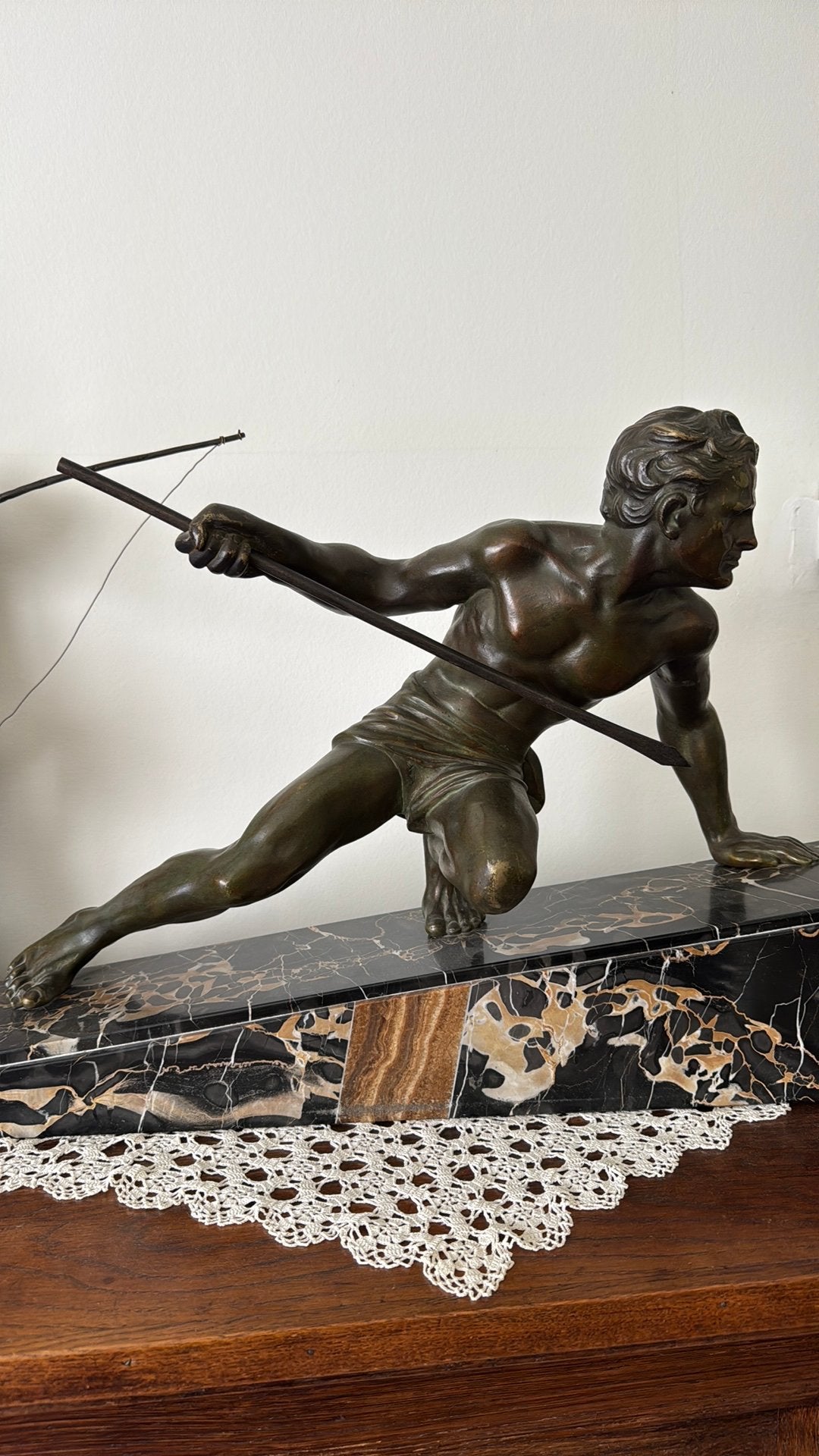 L’athlete en Bronze, Antiek en Kunst, Antiek | Brons en Koper, Ophalen of Verzenden, Brons
