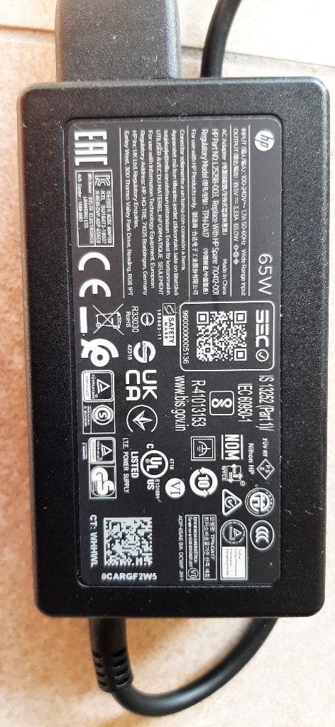 Laptop HP lader, Informatique & Logiciels, Chargeurs d'ordinateur portable, Enlèvement
