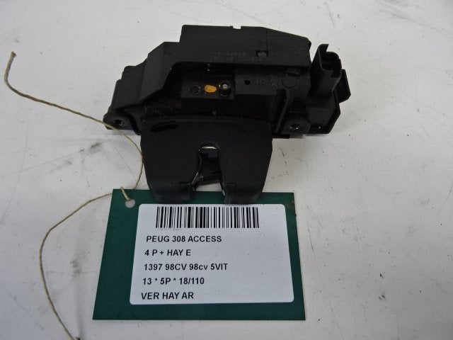 SERRURE COFFRE Peugeot 308 (4A / C) (01-2007/12-2015), Autos : Pièces & Accessoires, Carrosserie & Tôlerie, Utilisé, Peugeot, Haillon arrière
