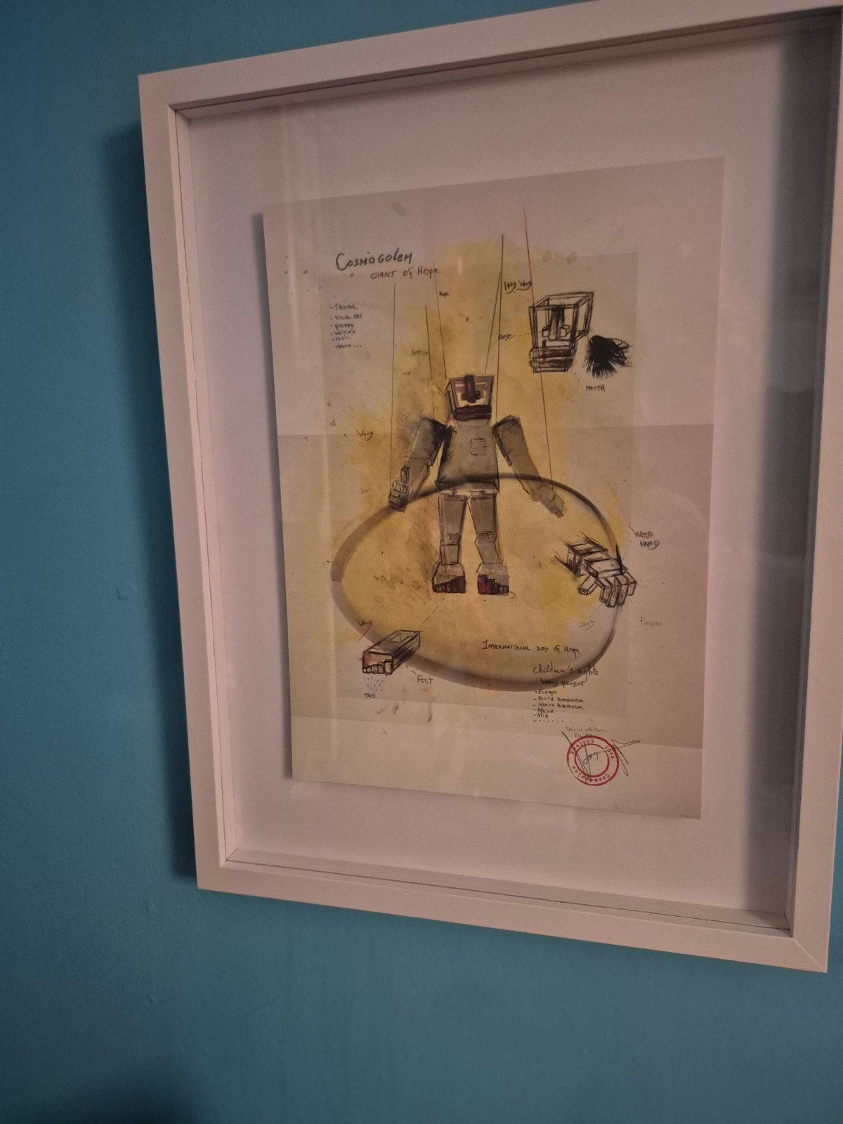 Koen Vanmechelen litho Giant of hope., Ophalen