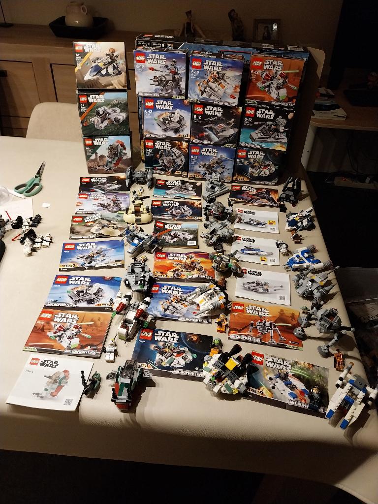 lego star wars LOT 19 sets Microfighters collectie, Star Wars, Lego, Ophalen of Verzenden, Complete set