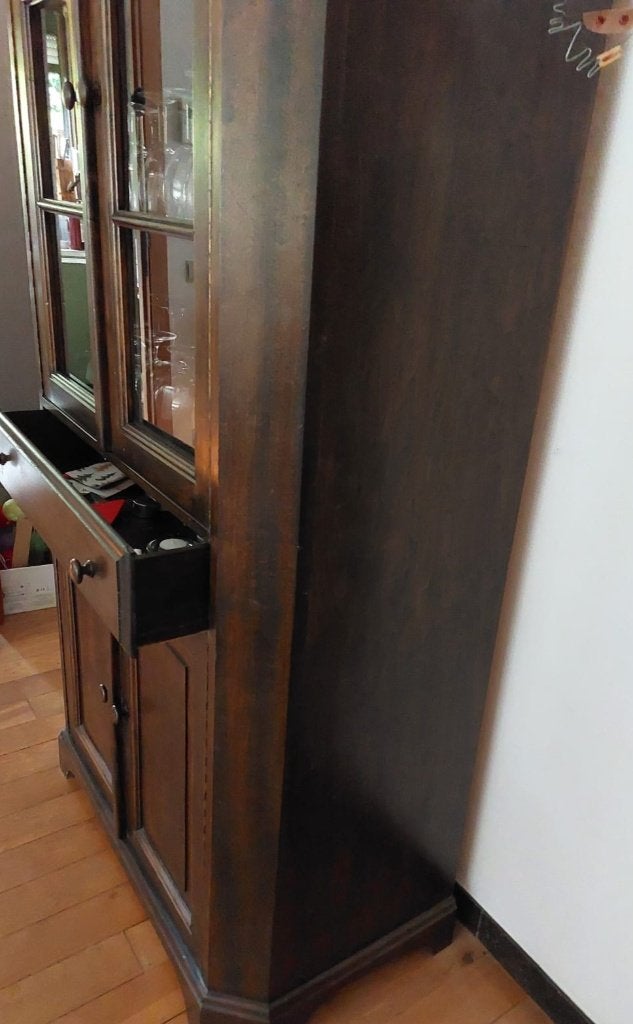 vitrine, avec tiroir et étagères, Maison & Meubles, Enlèvement, Utilisé