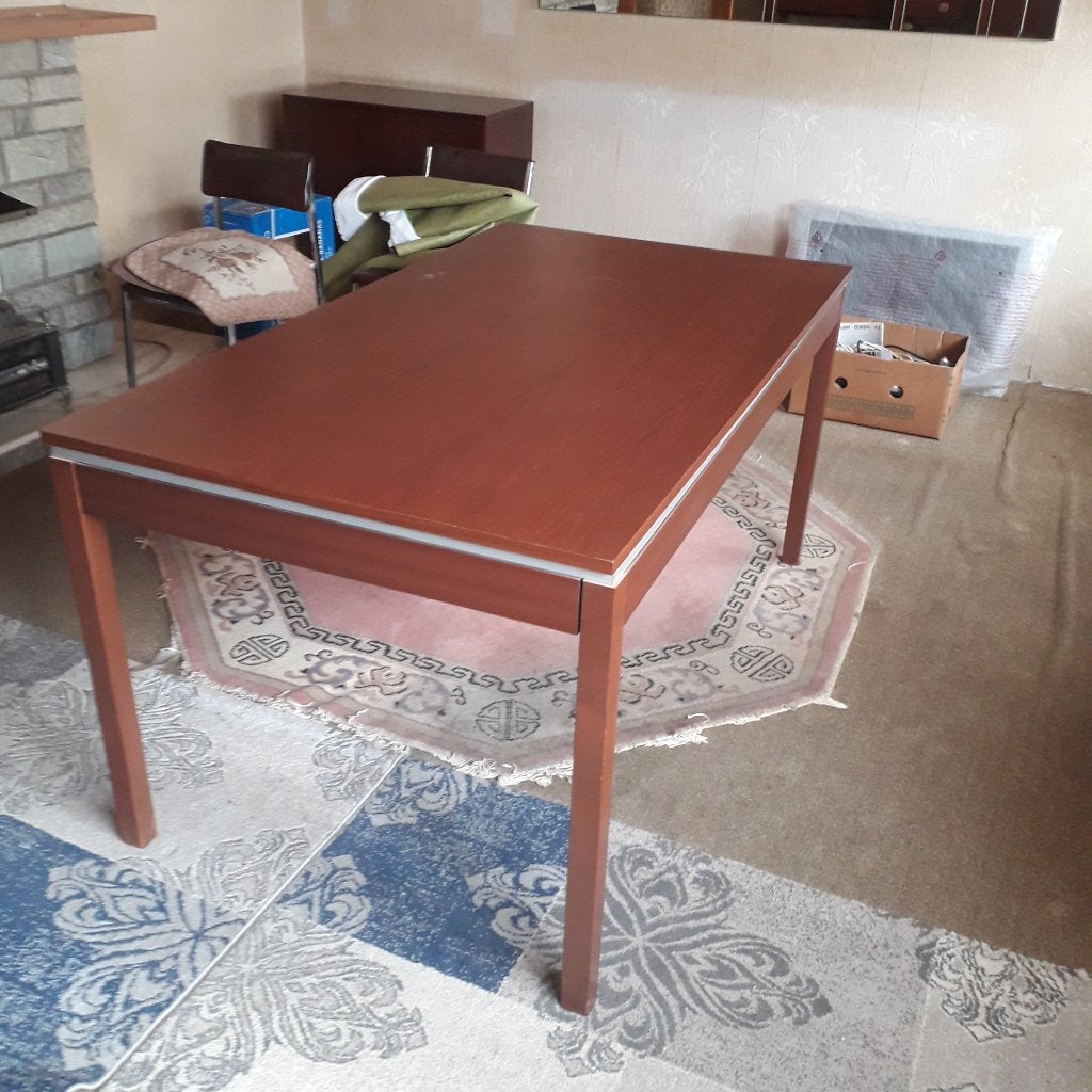 eetkamertafel, Huis en Inrichting, Tafels | Eettafels, Ophalen, 50 tot 100 cm, Zo goed als nieuw, Vijf personen of meer