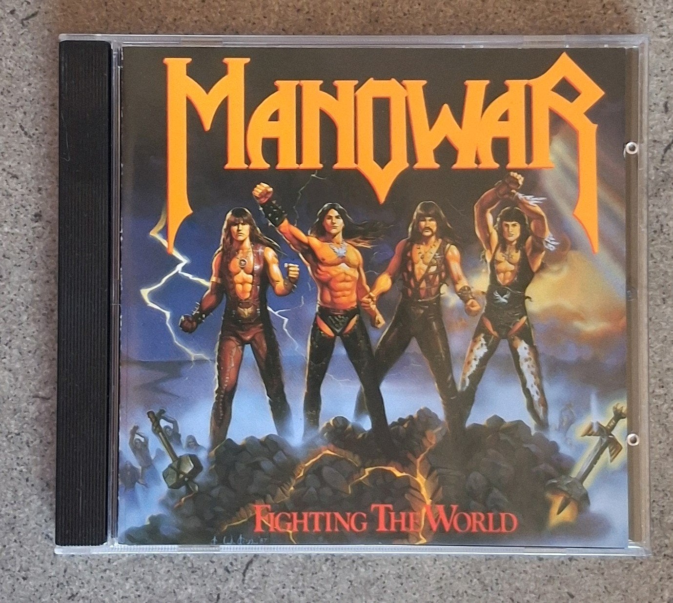 Manowar: Fighting The World (cd), Ophalen of Verzenden, Zo goed als nieuw