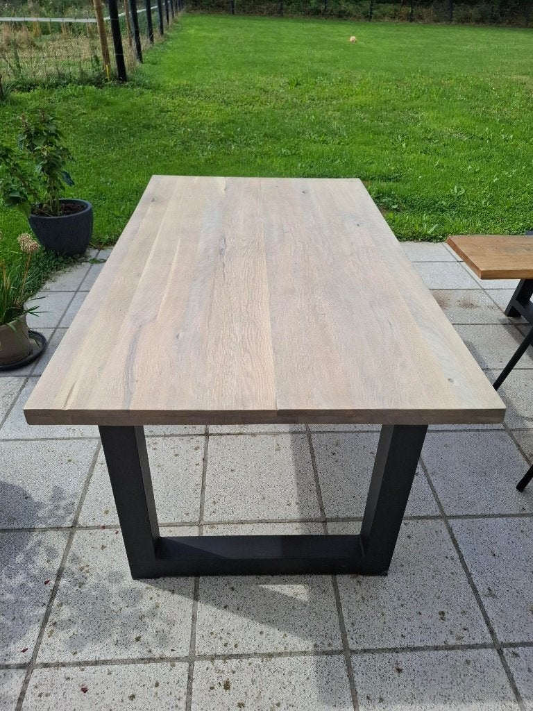 Nieuwe eiken tafel (voor binnen), Ophalen, Landelijk modern, Nieuw, 50 tot 100 cm