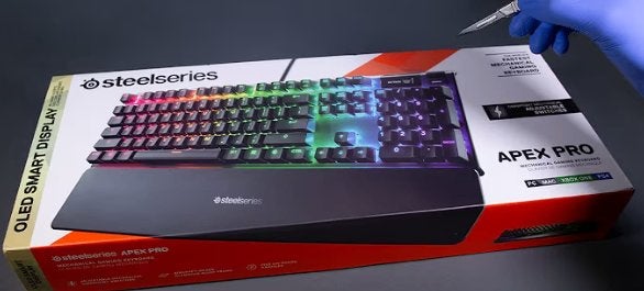 Clavier SteelSeries Apex Pro, Computers en Software, Toetsenborden, Ophalen, Azerty, Zo goed als nieuw