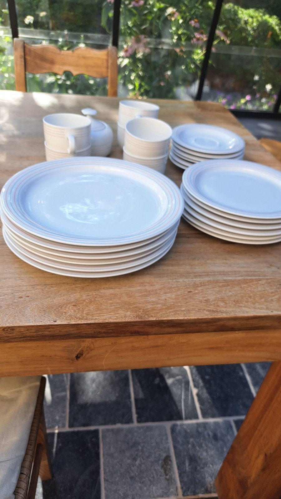 6 delig servies Arabella porselein, Ophalen