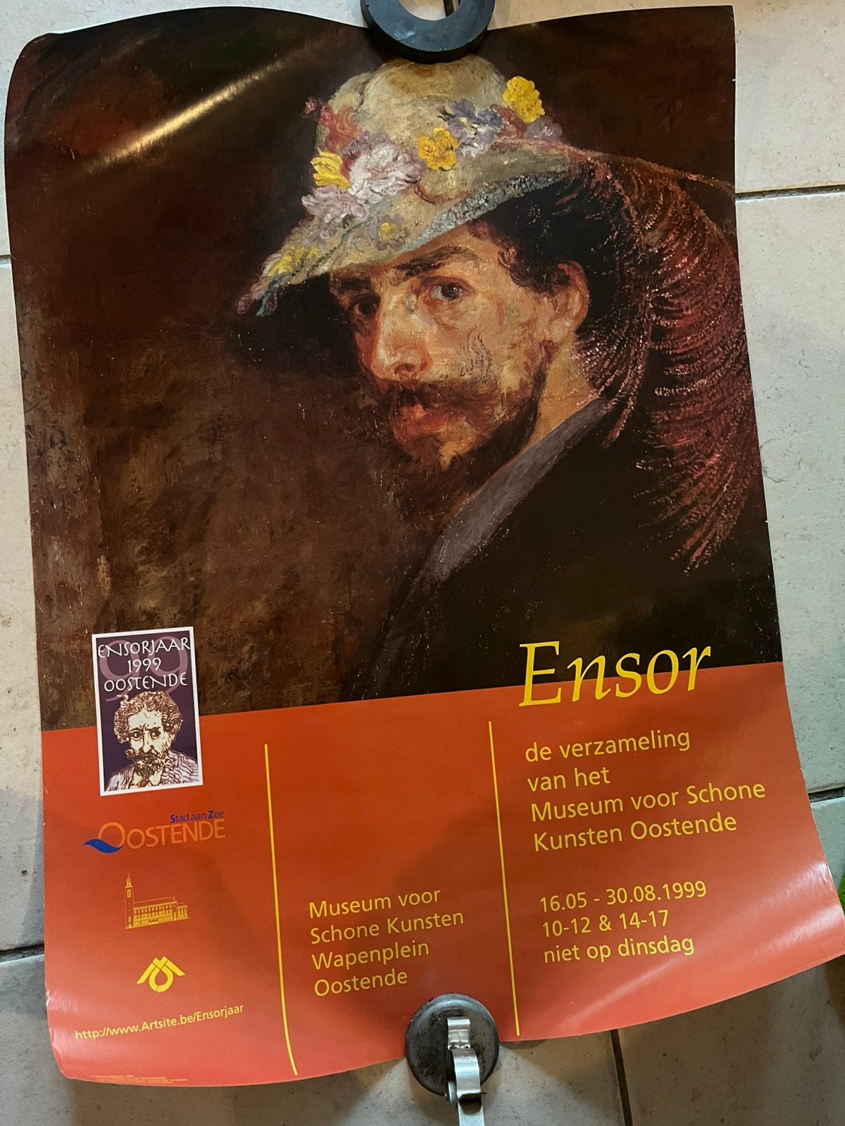 Poster james ensor, Ophalen, Zo goed als nieuw