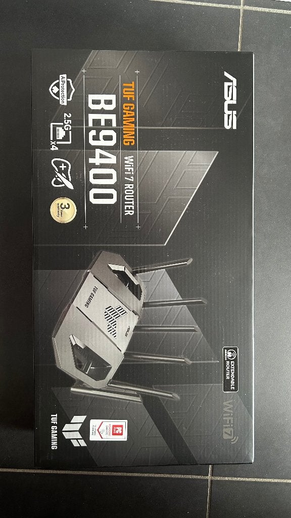 ASUS TUF GAMING BE9400 wifi 7 router, Verzenden, Zo goed als nieuw, Router, ASUS