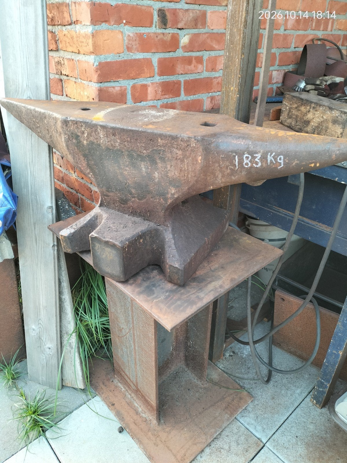 aambeeld 183 kg, Doe-het-zelf en Bouw, Ophalen