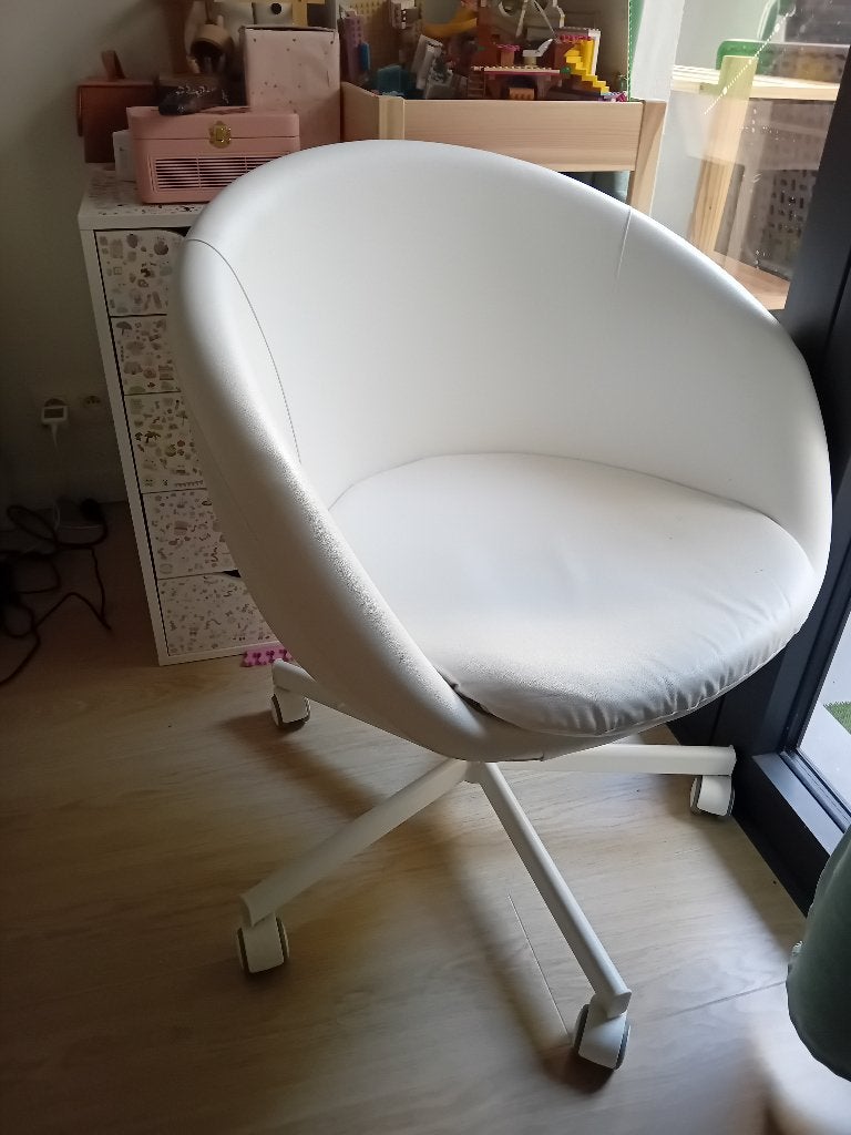 Office chair, Maison & Meubles, Enlèvement, Comme neuf, Blanc, Chaise de bureau