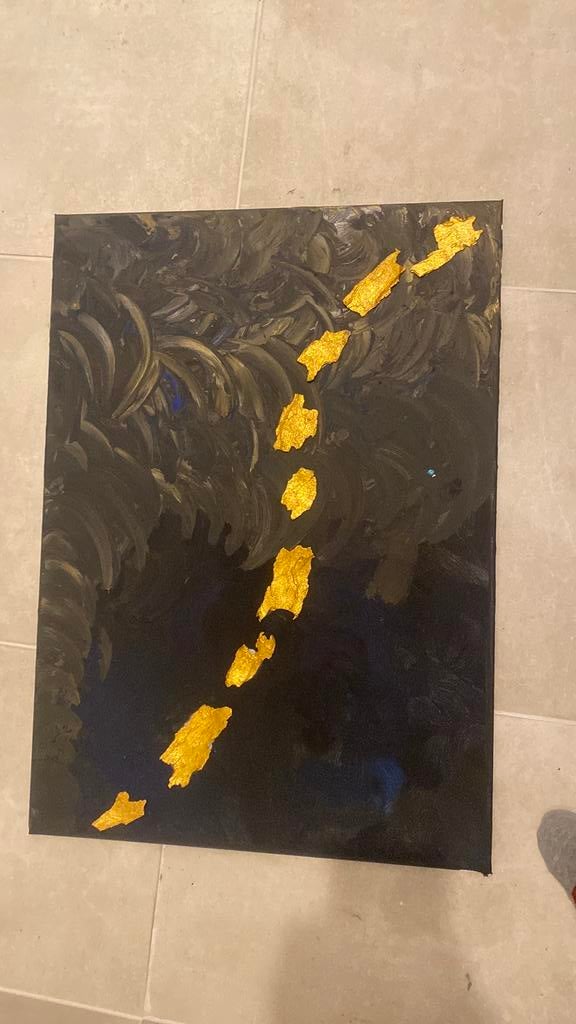Abstract schilderij, Antiek en Kunst, Ophalen