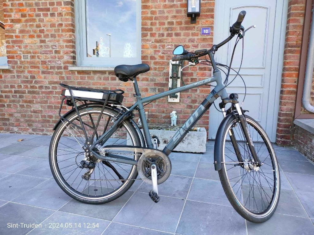 elektrische herenfiets, Gebruikt, 47 tot 51 cm, 50 km per accu of meer, Ophalen
