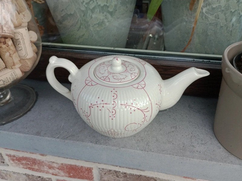 Roze Theepot Boch Copenhague, Ophalen of Verzenden, Zo goed als nieuw, Overige materialen, Overige typen
