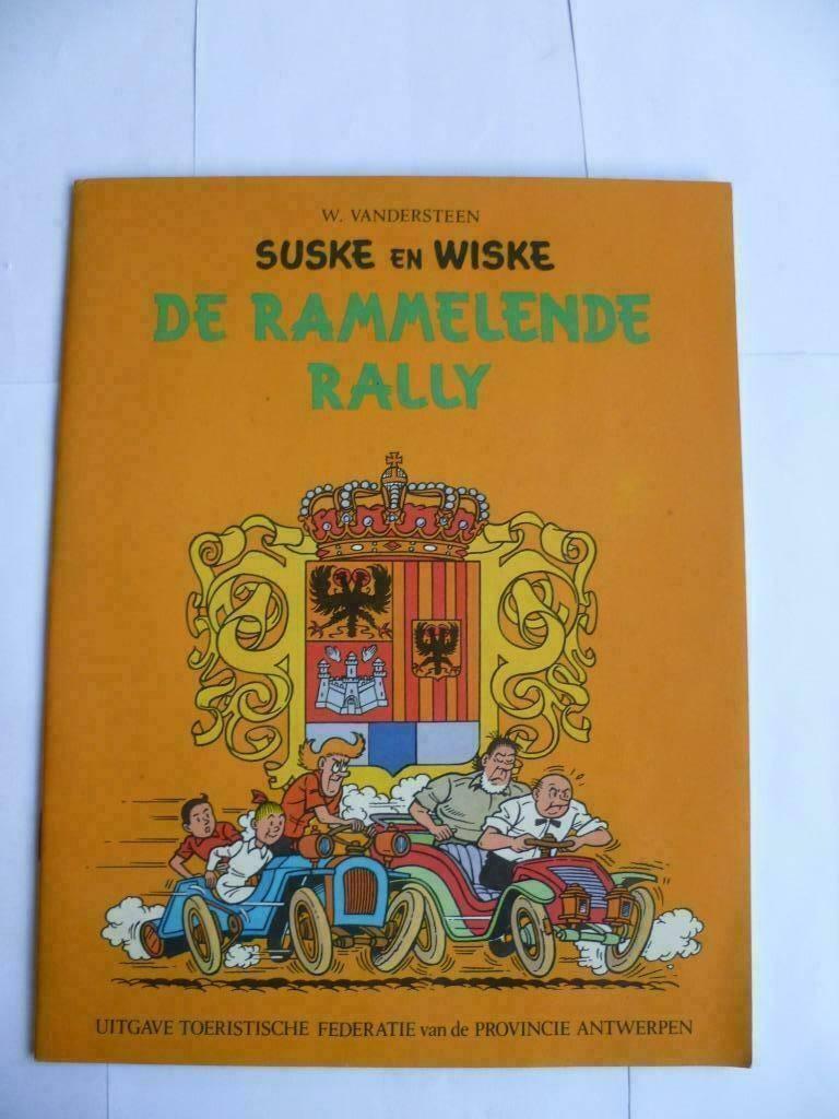 S&W 1E DRUK"DE RAMMELENDE RALLY"TOERISME ANTWERPEN UIT 1973, Willy Vandersteen, Eén stripboek, Ophalen of Verzenden, Zo goed als nieuw