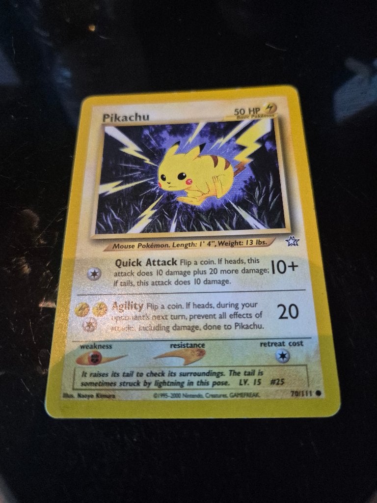 Pikachu 1995-2000, #25, Ophalen of Verzenden, Gebruikt, Losse kaart