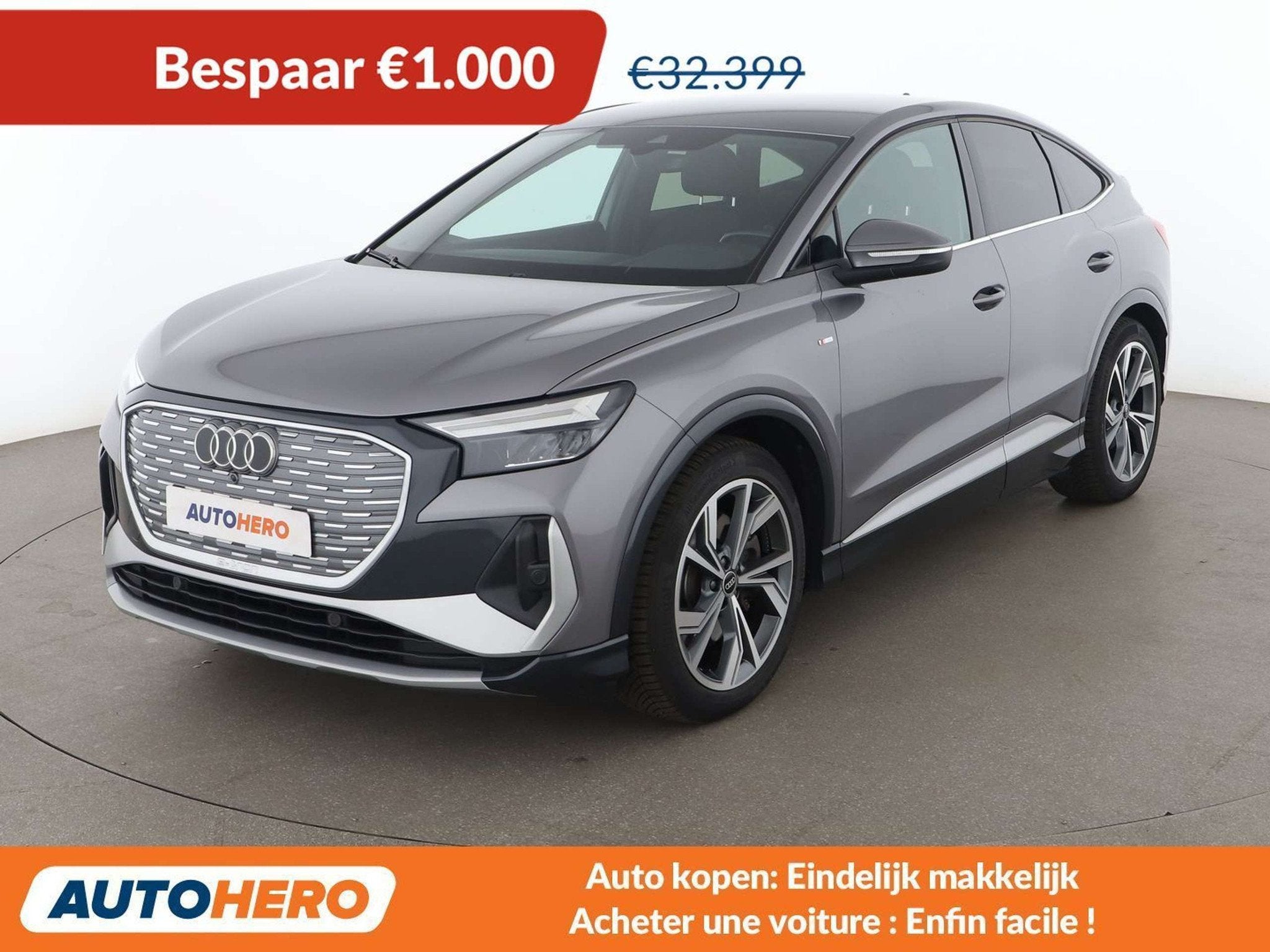 Audi Q4 e-tron 50 e-tron quattro (automatique), Détection des panneaux routiers, Noir, 5 portes, 220 kW
