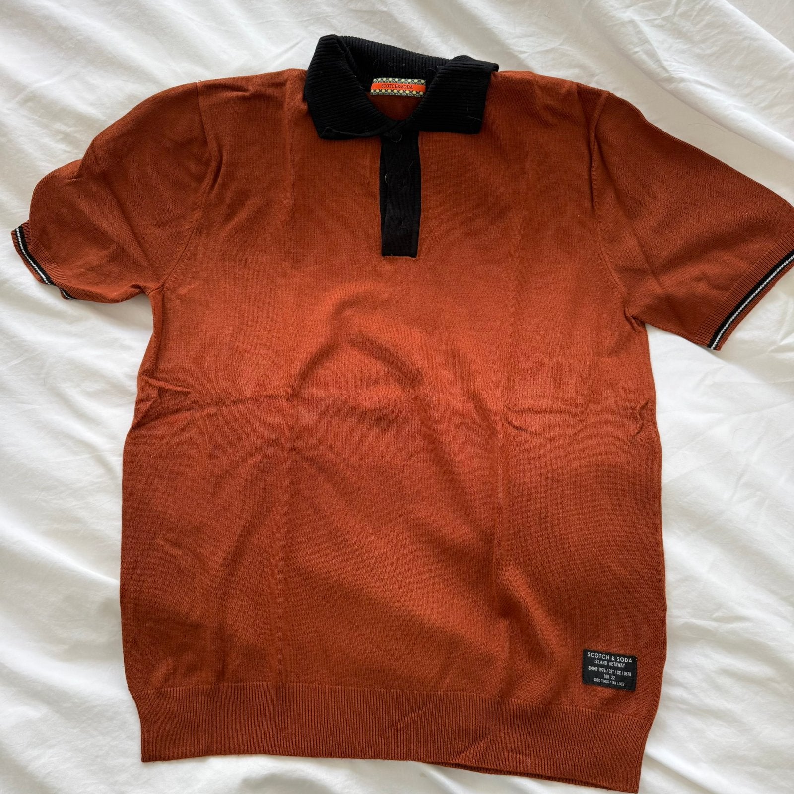 Polo - Scotch&Soda - M - Parfait état, Vêtements | Hommes, Enlèvement ou Envoi, Comme neuf, Taille 48/50 (M), Orange