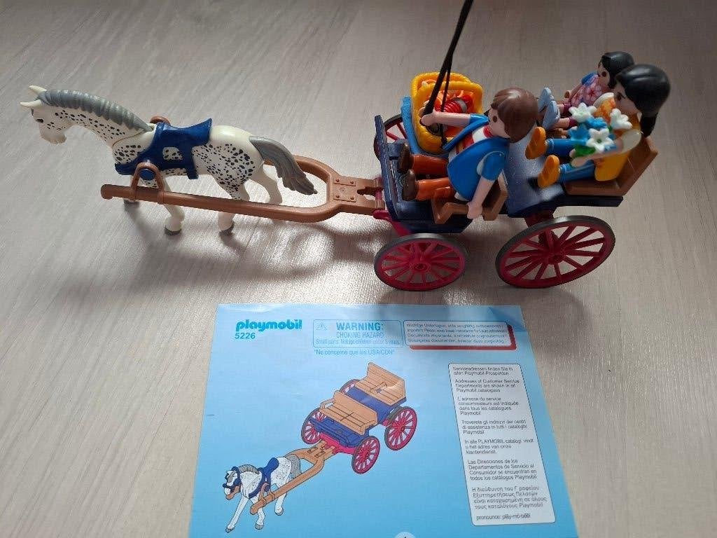 playmobil 5226 country paardenkoets met familie, Ophalen, Complete set, Voertuig, Zo goed als nieuw