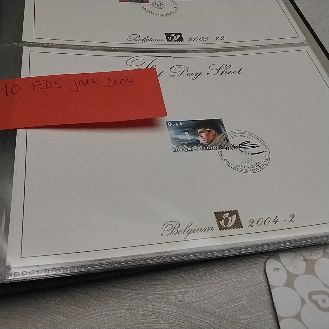 BELGIE 10 FDS Van jaar 2004, Postzegels en Munten, Ophalen of Verzenden