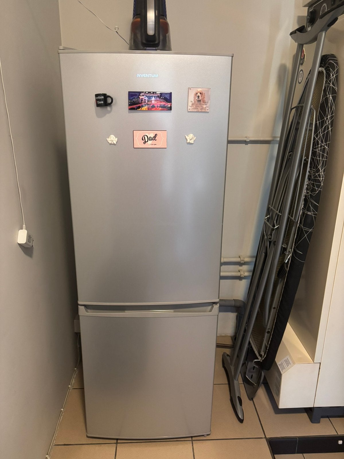 Koel en vries combinatie inox inventum moet weg !!, Ophalen, Gebruikt, Met aparte vriezer