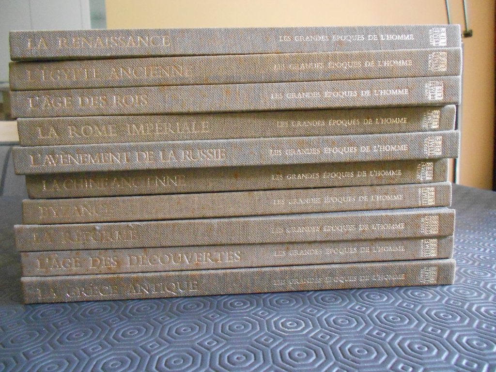 Encyclopédie les grandes époques de l'homme (10 volumes), Livres, Enlèvement ou Envoi, 20e siècle ou après, Comme neuf