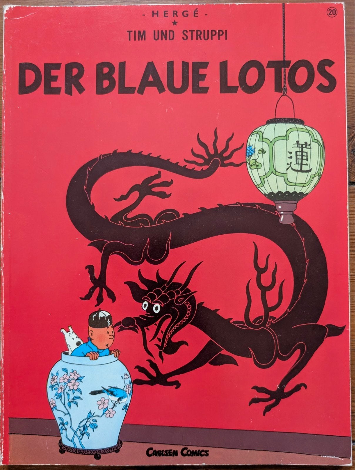 De blauwe lotus  (in het Duits), Eén stripboek, Hergé, Ophalen, Gelezen