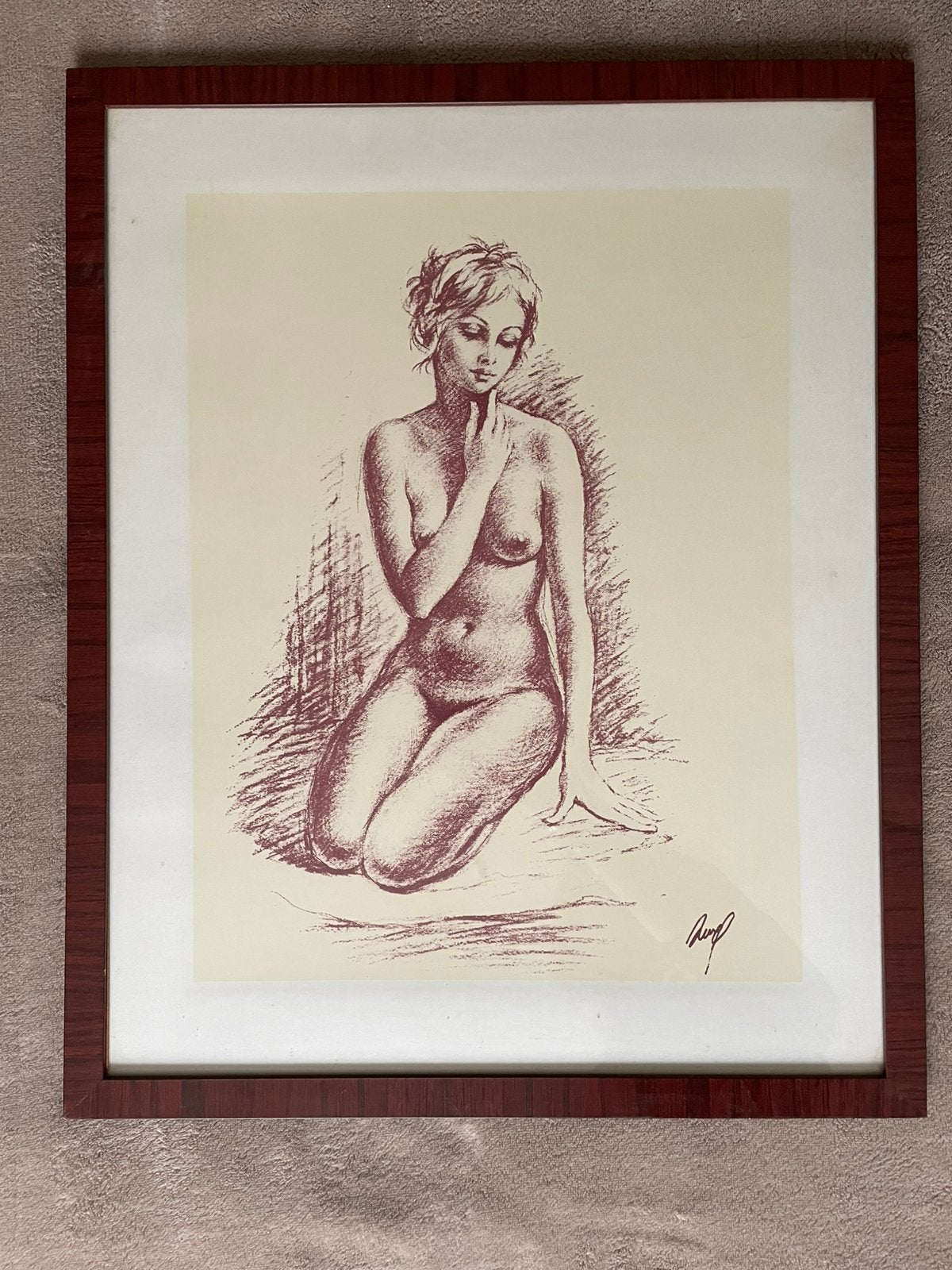 Tableau Nue Sanguine, Ophalen, Lithografie