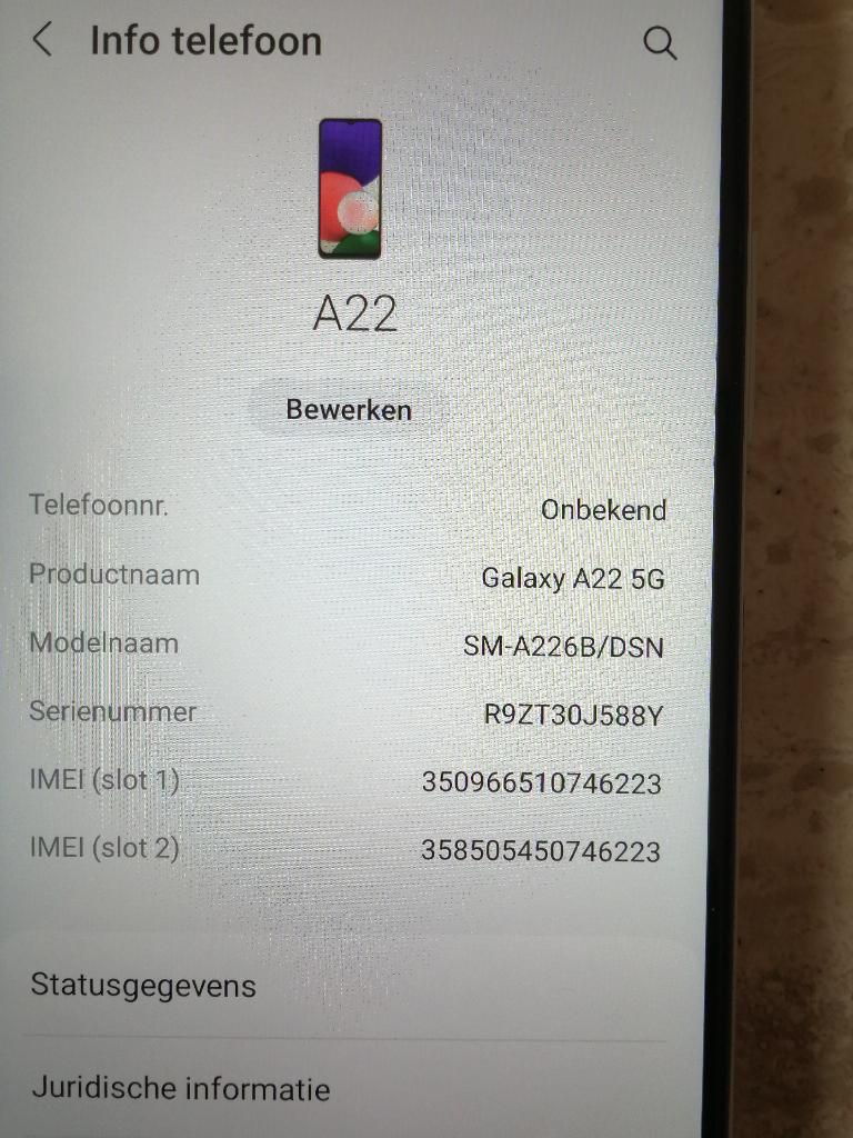 Samsung A22, Telecommunicatie, Mobiele telefoons | Samsung, Ophalen, Zwart, Zo goed als nieuw, Zonder abonnement