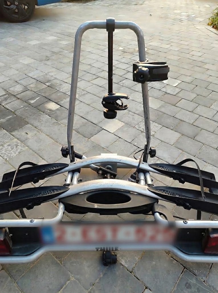 THULE EUROWAY fietsendrager, Auto diversen, Ophalen, Gebruikt, Brede banden, 2 fietsen