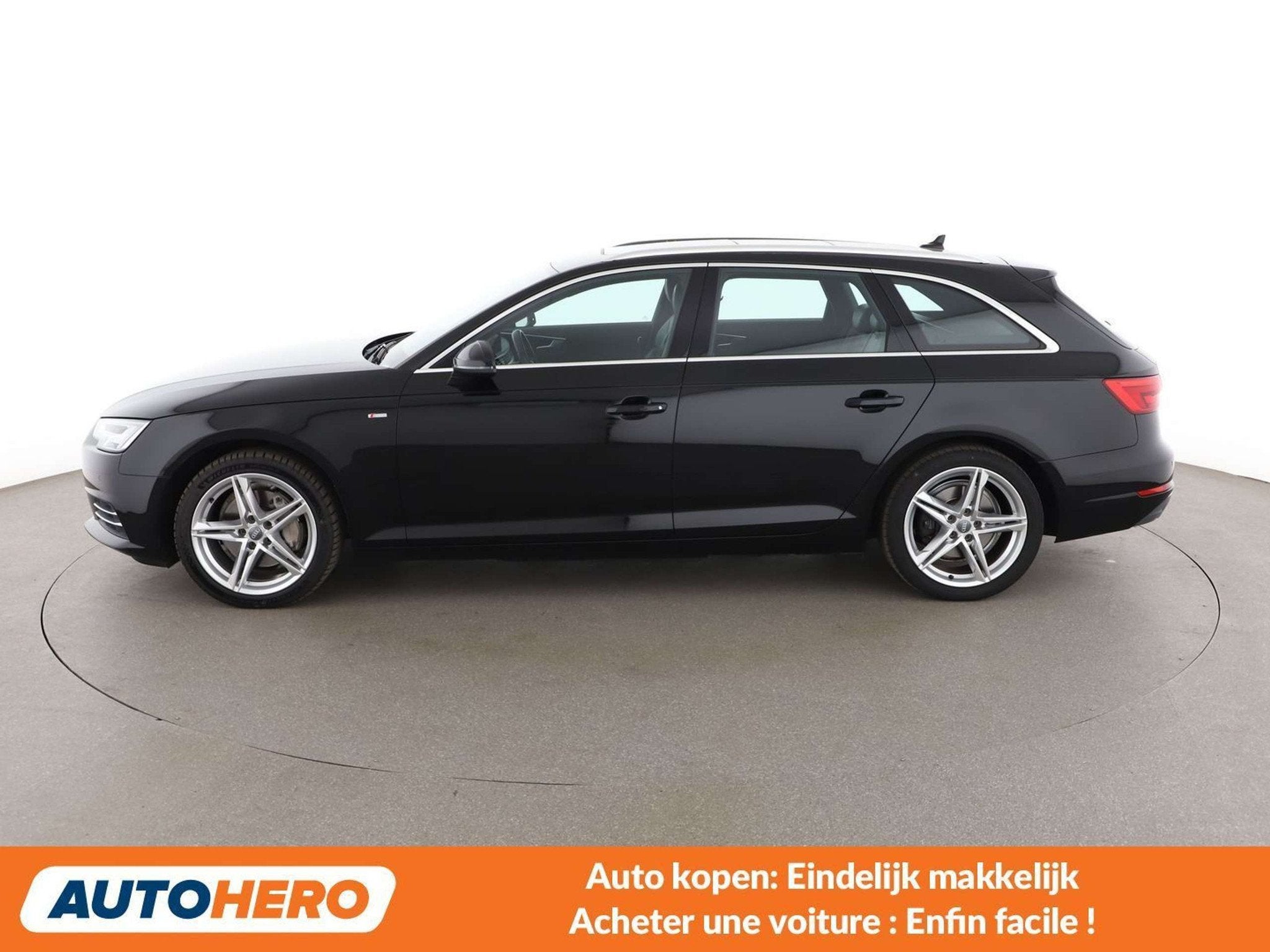 Audi A4 2.0 TDI Sport (bj 2017, automaat), Gebruikt, Zwart, Leder, 140 kW