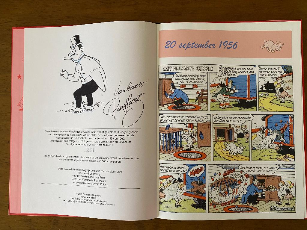 Het plezante circus - nr 4 - originele tekening, Boeken, Eén stripboek, Nieuw, Ophalen of Verzenden, Paul Geerts