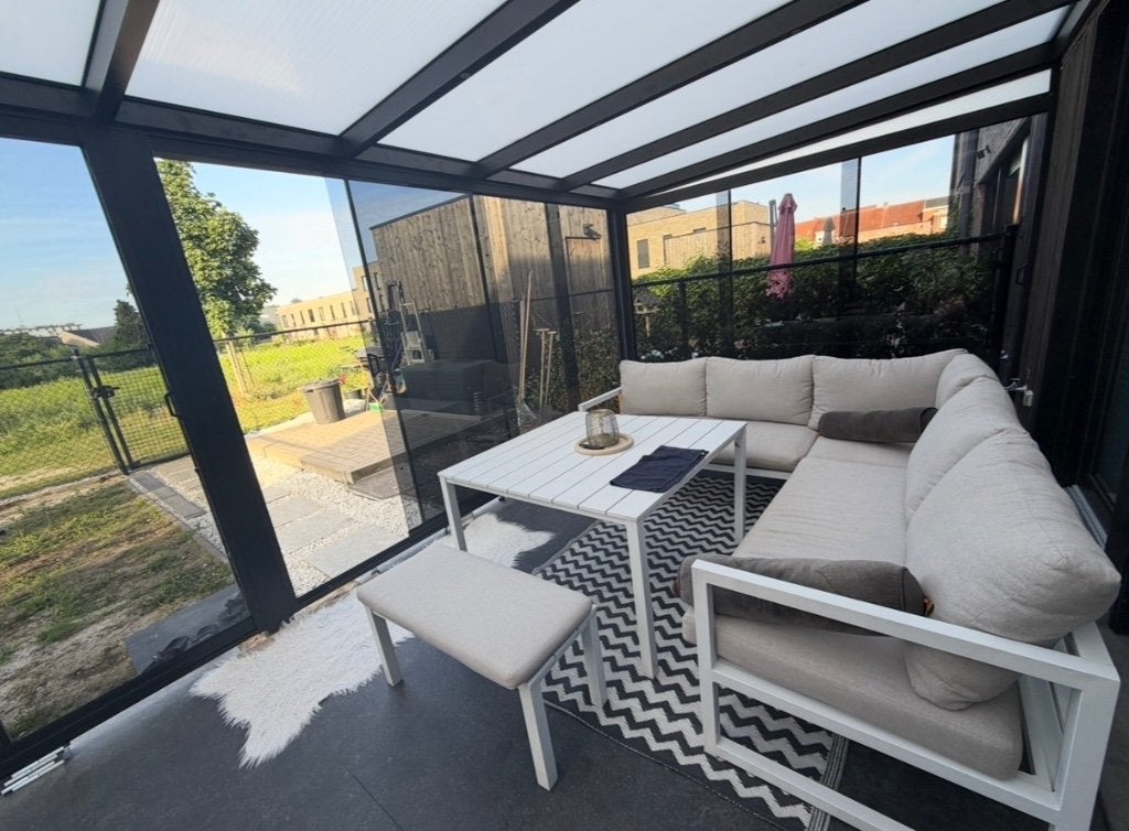 Tuin set compleet, Tuin en Terras, Ophalen, Gebruikt, Meer dan 8 zitplaatsen, Aluminium
