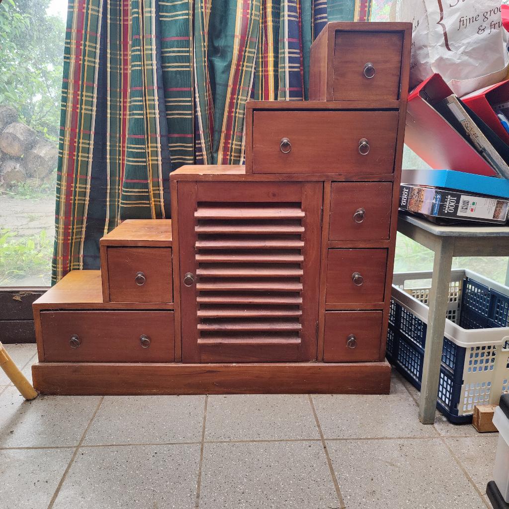 Decoratief trappenkastje, Ophalen