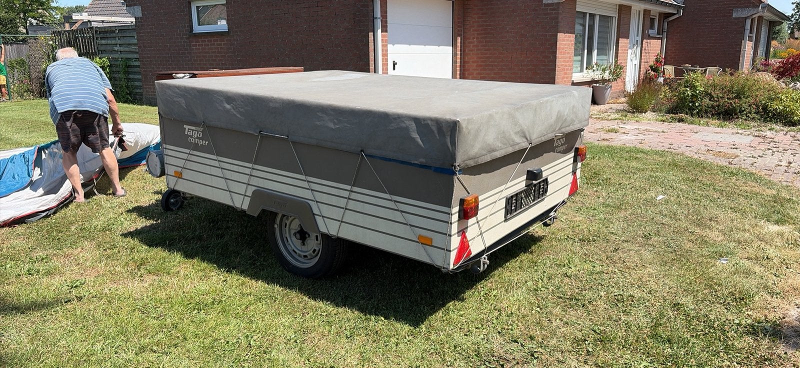 Tago vouwwagen, Caravanes & Camping, Caravanes pliantes, Autres marques, jusqu'à 4, Autre, Enlèvement