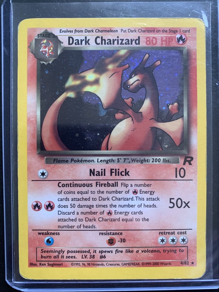 Dark Charizard (TR 4) EN - PL, Hobby en Vrije tijd, Ophalen of Verzenden, Zo goed als nieuw, Losse kaart, Foil