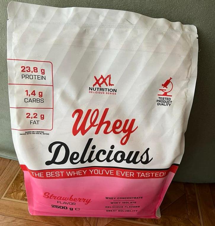 XXL Nutrition - Whey Delicious - 80% Eiwit - Aardbei, Ophalen of Verzenden, Nieuw, Poeder of Drank