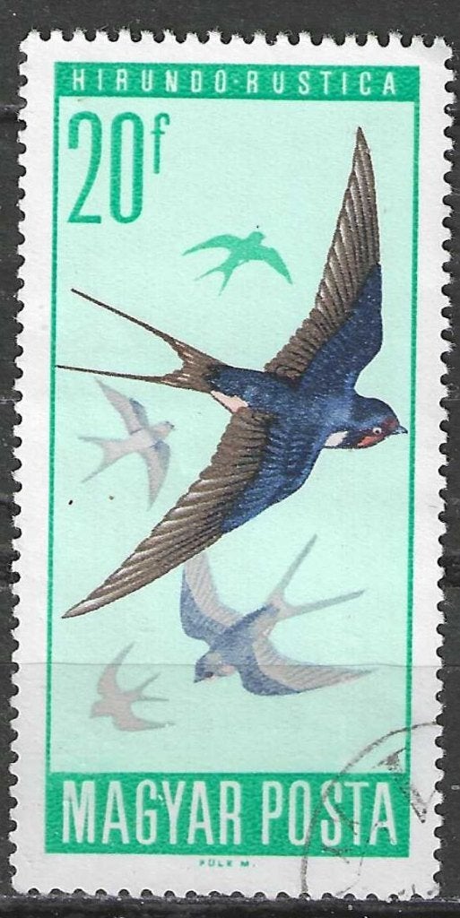Hongarije 1966 - Yvert 1809 - Boerenzwaluw (ST), Postzegels en Munten, Verzenden, Gestempeld