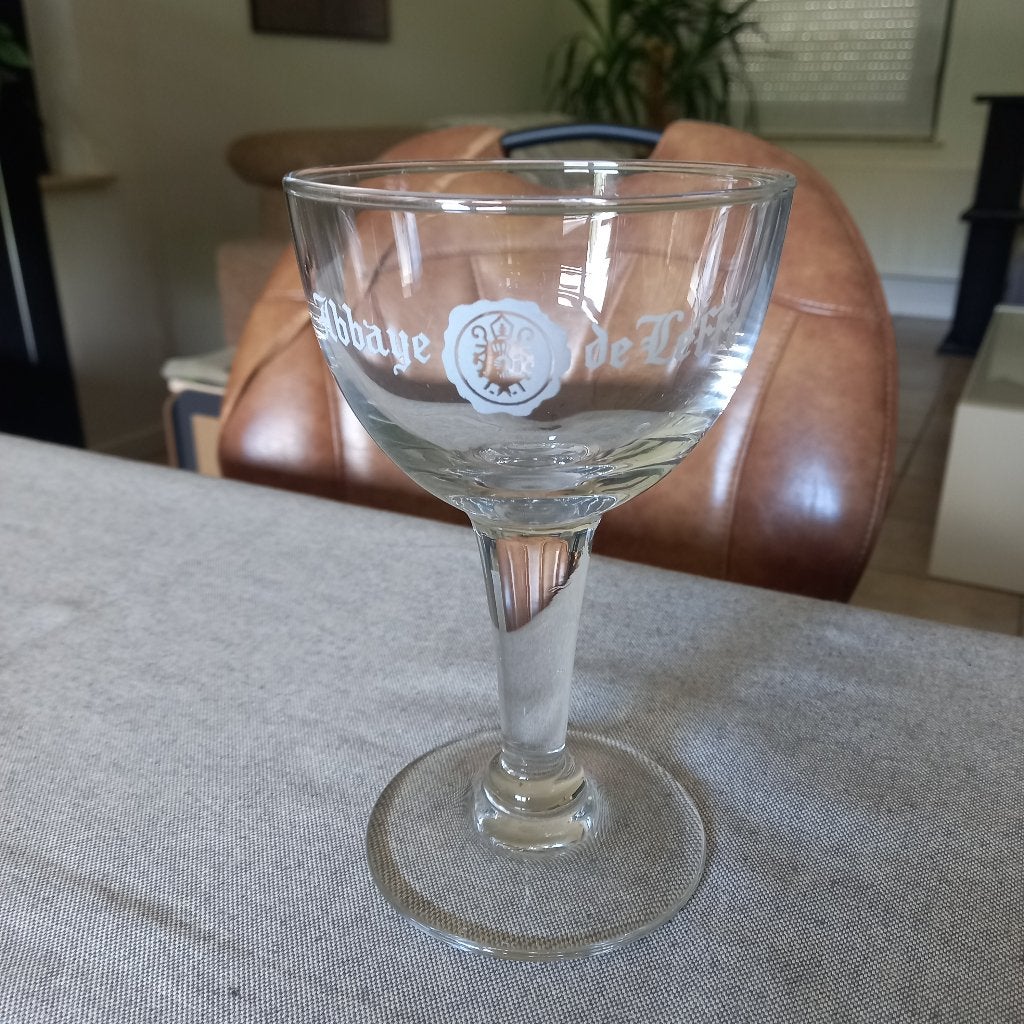 Leffe : Vintage bierglas  abbaye de Leffe ., Verzamelen, Ophalen, Leffe