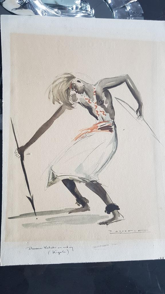 Litho couleur Paul DAXHELET (1905-1993)., Antiquités & Art, Art | Lithographies & Sérigraphies, Enlèvement ou Envoi