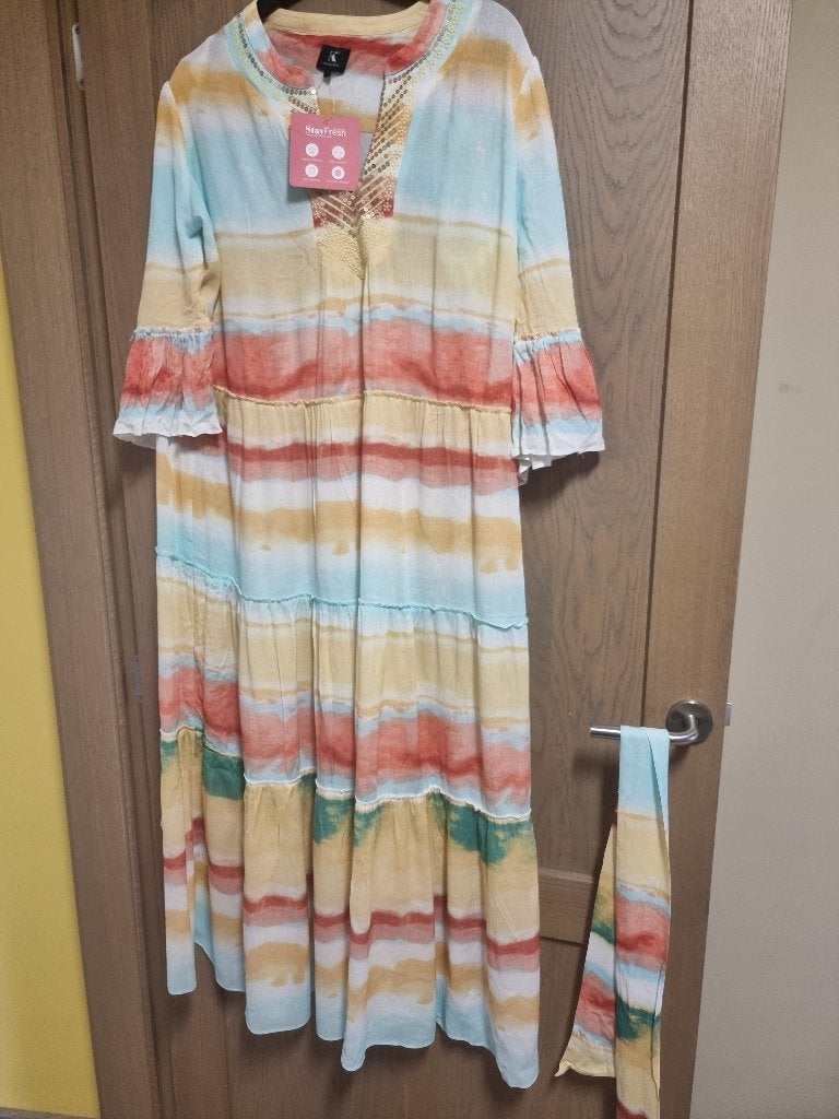 Jurk k-design maat 4 nieuw, Kleding | Dames, Jurken, K-design, Meerkleurig, Maat 46/48 (XL) of groter, Nieuw