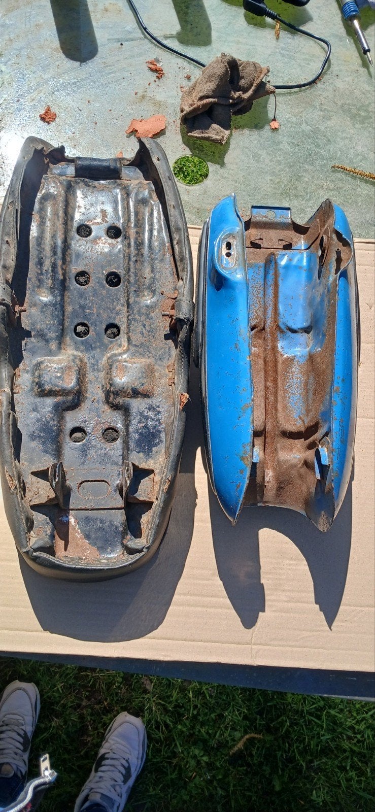 Honda CS stoel + tank, Fietsen en Brommers, Ophalen, Tank