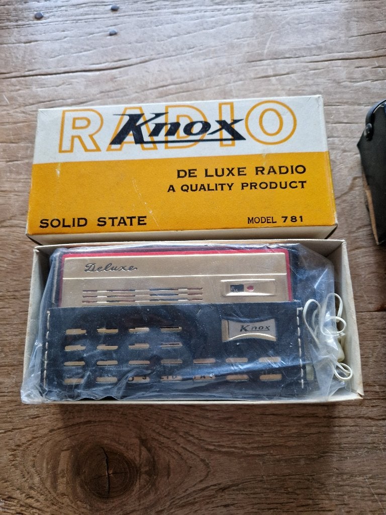 Vintage Knox Transistor Radio CTH-781 deluxe, Enlèvement ou Envoi