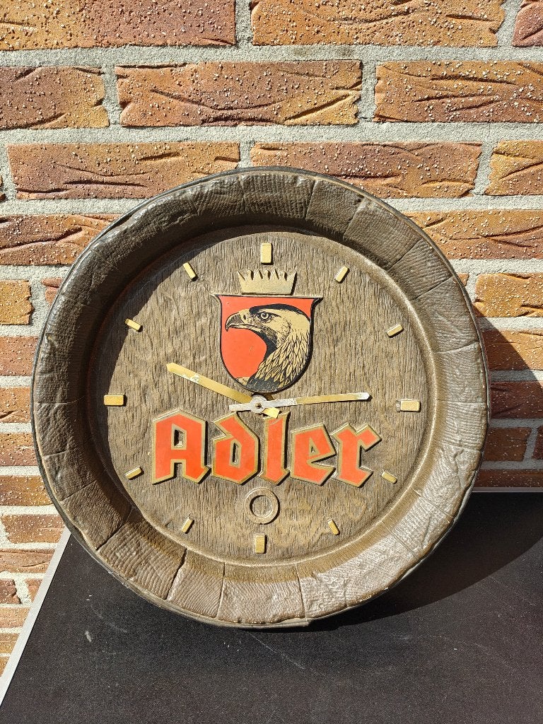 Horloge Adler, Enlèvement, Fonctionne sur piles, Horloge murale, Marron